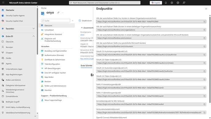 Microsoft Entra, Endpunkte mit OAuth 2.0-Autorisierungsendpunkt (v2) und OAuth 2.0-Token-Endpunkt (v2)